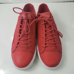 Mens Diamond Supply red skateboard sneaker sz 7